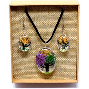 KDMD Women's Pressed Flowers - Tree of Life set - Mixed Colours in Yellow Yellow One Size KDMD Women's Pressed Flowers - Tree of Life set - Mixed Colours in Yellow Yellow One Size