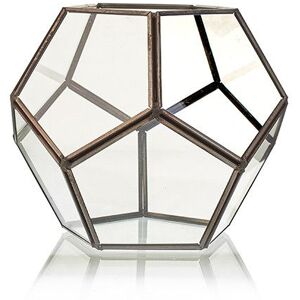 KDMD Glass Terrarium - Large Octagon in Brown Brown KDMD Glass Terrarium - Large Octagon in Brown Brown