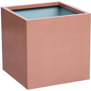Primrose Outdoor Zinc Square Cube Planter Copper Finish Weather Resistant 50cm Copper Primrose Outdoor Zinc Square Cube Planter Copper Finish Weather Resistant 50cm Copper