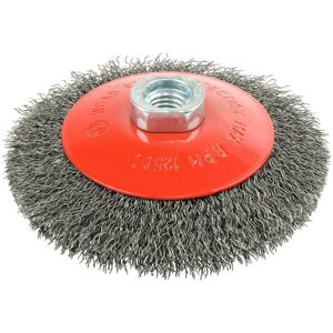 Timco Angle Grinder Bevel Brush - Crimped Steel Wire (Size 115mm - 1 Each) in Red Red Timco Angle Grinder Bevel Brush - Crimped Steel Wire (Size 115mm - 1 Each) in Red Red