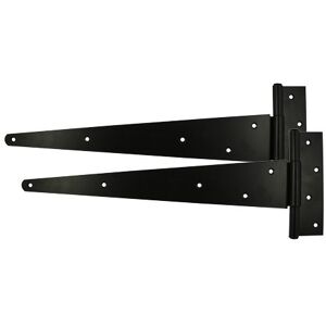 Timco Pair of Strong Tee Hinges - Black (Size 12" - 1 Each) Black Timco Pair of Strong Tee Hinges - Black (Size 12" - 1 Each) Black