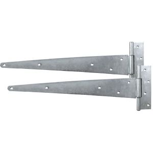 Timco Pair of Strong Tee Hinges - Hot Dipped Galvanised (Size 16" - 1 Each) in Silver Silver Timco Pair of Strong Tee Hinges - Hot Dipped Galvanised (Size 16" - 1 Each) in Silver Silver