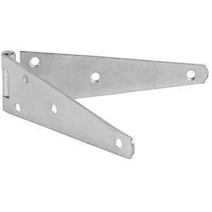 Timco Pair of Medium Strap Tee Hinges - Zinc (Size 6" - 1 Each) in Silver Silver Timco Pair of Medium Strap Tee Hinges - Zinc (Size 6" - 1 Each) in Silver Silver