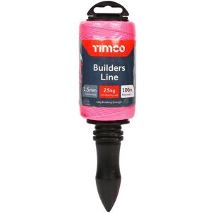 Timco Builders Line - Pink - Winder (Size 1.5mm x 100m - 1 Each) Size: 1000mm x 1000mm Pink 1000mm x 1000mm Timco Builders Line - Pink - Winder (Size 1.5mm x 100m - 1 Each) Size: 1000mm x 1000mm Pink 1000mm x 1000mm