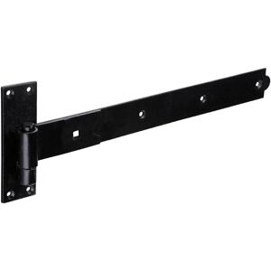 Timco Pair of Straight Band & Hook On Plates - Black (Size 450mm - 2 Pieces) Black Timco Pair of Straight Band & Hook On Plates - Black (Size 450mm - 2 Pieces) Black