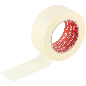 Timco Masking Tape - Cream (Size 50m x 50mm - 1 Each) Cream Timco Masking Tape - Cream (Size 50m x 50mm - 1 Each) Cream