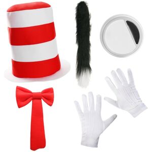 I Love Fancy Dress Crazy Cat Accessory Set - Thin Tail in Red Red I Love Fancy Dress Crazy Cat Accessory Set - Thin Tail in Red Red