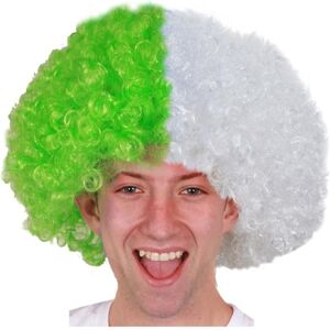 I Love Fancy Dress Supporters Green & White Curly Wig Size: 2 Pack Green 2 Pack I Love Fancy Dress Supporters Green & White Curly Wig Size: 2 Pack Green 2 Pack