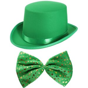 I Love Fancy Dress Irish Top Hat & Bowtie in Green Size: 6 Pack Green 6 Pack I Love Fancy Dress Irish Top Hat & Bowtie in Green Size: 6 Pack Green 6 Pack
