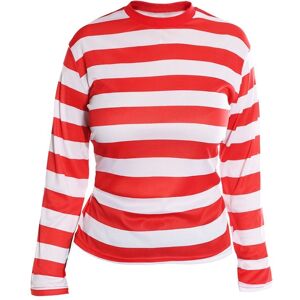 I Love Fancy Dress Women's Red & White Striped Long Sleeve Top Size: Small Red Small I Love Fancy Dress Women's Red & White Striped Long Sleeve Top Size: Small Red Small