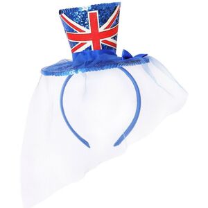 I Love Fancy Dress Women's Mini Union Jack Glitter Fascinator Top Hat in Red Size: 6 Pack Red 6 Pack I Love Fancy Dress Women's Mini Union Jack Glitter Fascinator Top Hat in Red Size: 6 Pack Red 6 Pack