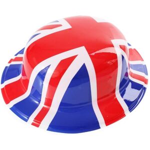 I Love Fancy Dress Union Jack Flag Plastic Bowler Hat in Red Size: 3 Pack Red 3 Pack I Love Fancy Dress Union Jack Flag Plastic Bowler Hat in Red Size: 3 Pack Red 3 Pack