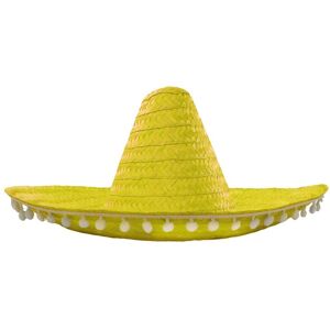 I Love Fancy Dress Yellow Mexican Sombrero with Pom Pom Edging Size: 12 Pack Yellow 12 Pack I Love Fancy Dress Yellow Mexican Sombrero with Pom Pom Edging Size: 12 Pack Yellow 12 Pack