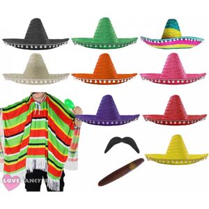 I Love Fancy Dress Poncho, Yellow Sombrero, Tash & Cigar in Pink Pink I Love Fancy Dress Poncho, Yellow Sombrero, Tash & Cigar in Pink Pink