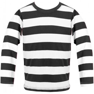 I Love Fancy Dress Black & White Striped Long Sleeve Top Size: Large Black Large I Love Fancy Dress Black & White Striped Long Sleeve Top Size: Large Black Large