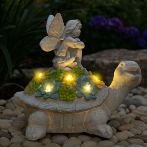 ILFD Group Ltd Solar Turtle Fairy Garden Ornament in Grey Size: 6 Pack Grey 6 Pack ILFD Group Ltd Solar Turtle Fairy Garden Ornament in Grey Size: 6 Pack Grey 6 Pack