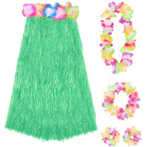 I Love Fancy Dress Women's 80cm Hawaiian Long Green Hula Skirt & Lei Size: 6 Pack Green 6 Pack I Love Fancy Dress Women's 80cm Hawaiian Long Green Hula Skirt & Lei Size: 6 Pack Green 6 Pack