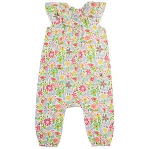 Frugi Girl's Peony Playsuit in White Size: 6-9 m White 6-9 m Frugi Girl's Peony Playsuit in White Size: 6-9 m White 6-9 m
