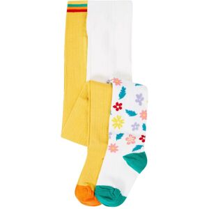 Frugi Girl's Norah 2pk Tights in White Size: 0-6 m White 0-6 m Frugi Girl's Norah 2pk Tights in White Size: 0-6 m White 0-6 m