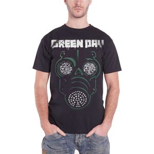 Green Day Gas Mask T-Shirt in Black Size: 2XL Black 2XL Green Day Gas Mask T-Shirt in Black Size: 2XL Black 2XL