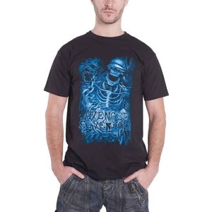Avenged Sevenfold Chained Skeleton T-Shirt in Black Size: Medium Black M Avenged Sevenfold Chained Skeleton T-Shirt in Black Size: Medium Black M
