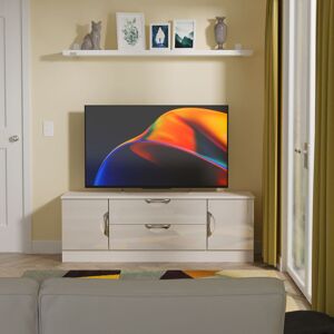 Ready Assembled 2 U Holborn 2 Door 2 Drawer Superwide TV Unit (Ready Assembled) in Taupe Size: Large Taupe Large Ready Assembled 2 U Holborn 2 Door 2 Drawer Superwide TV Unit (Ready Assembled) in Taupe Size: Large Taupe Large