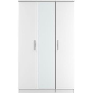 Ready Assembled 2 U Windsor Triple Mirror Wardrobe (Ready Assembled) in White White Ready Assembled 2 U Windsor Triple Mirror Wardrobe (Ready Assembled) in White White