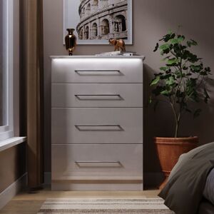 Ready Assembled 2 U Lyon 4 Drawer Deep Chest (Ready Assembled) in Taupe Size: Medium Taupe Medium Ready Assembled 2 U Lyon 4 Drawer Deep Chest (Ready Assembled) in Taupe Size: Medium Taupe Medium