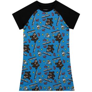 Minecraft Girl's Gaming Short Sleeve Nightdress in Blue Size: 7-8 Years Blue 7-8 Years Minecraft Girl's Gaming Short Sleeve Nightdress in Blue Size: 7-8 Years Blue 7-8 Years