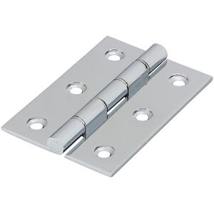 Timco Double Stainless Steel Washered Hinges - Solid Brass - Polished Chrome in Silver Silver Timco Double Stainless Steel Washered Hinges - Solid Brass - Polished Chrome in Silver Silver