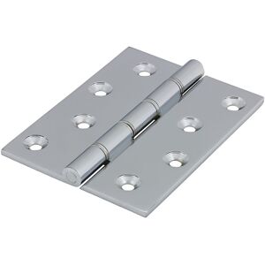 Timco Double Stainless Steel Washered Hinges - Solid Brass - Polished Chrome in Silver Silver Timco Double Stainless Steel Washered Hinges - Solid Brass - Polished Chrome in Silver Silver