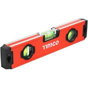 Timco Toolbox Spirit Level - Aluminium (Size 225mm - 1 Each) in Red Size: 1000mm x 1000mm Red 1000mm x 1000mm Timco Toolbox Spirit Level - Aluminium (Size 225mm - 1 Each) in Red Size: 1000mm x 1000mm Red 1000mm x 1000mm