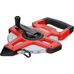 Timco Open Reel Tape Measure (Size 50m x 13mm - 1 Each) in Red Size: 1000mm x 1000mm Red 1000mm x 1000mm Timco Open Reel Tape Measure (Size 50m x 13mm - 1 Each) in Red Size: 1000mm x 1000mm Red 1000mm x 1000mm
