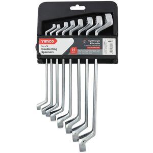 Timco Spanner Set - Double Ring (Size 8pcs - 8 Pieces) in Silver Silver Timco Spanner Set - Double Ring (Size 8pcs - 8 Pieces) in Silver Silver