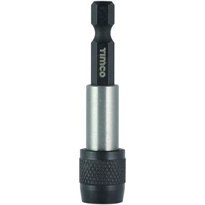 Timco Quick Release Magnetic Bit Holder (Size 1/4 x 60 - 15 Pieces) in Black Black Timco Quick Release Magnetic Bit Holder (Size 1/4 x 60 - 15 Pieces) in Black Black