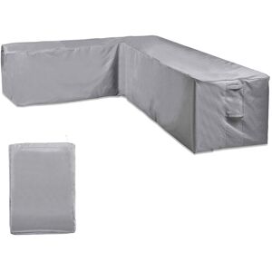 VonHaus Waterproof Premium Garden Large L-Shape Sofa Cover in Grey Grey VonHaus Waterproof Premium Garden Large L-Shape Sofa Cover in Grey Grey