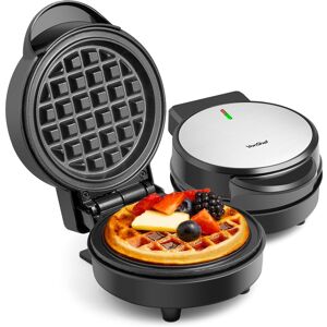 VonShef Men's Mini Waffle Maker in Black Black VonShef Men's Mini Waffle Maker in Black Black