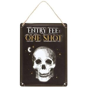KDMD Entry Fee One Shot Hanging Metal Sign in Chocolate Chocolate KDMD Entry Fee One Shot Hanging Metal Sign in Chocolate Chocolate