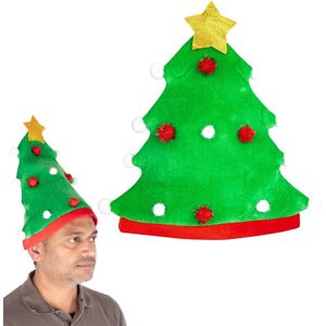 Shatchi Festive Green Christmas Tree Hat Playful Accessory for Holiday Celebrations Green One Size Shatchi Festive Green Christmas Tree Hat Playful Accessory for Holiday Celebrations Green One Size