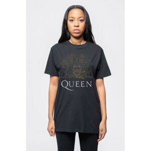 Queen Gold Classic Crest T-Shirt in Black Size: Medium Black M Queen Gold Classic Crest T-Shirt in Black Size: Medium Black M