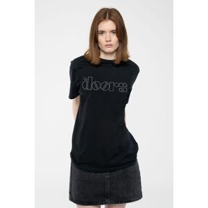 The Doors Classic Band Logo T-Shirt in Black Size: Large Black L The Doors Classic Band Logo T-Shirt in Black Size: Large Black L