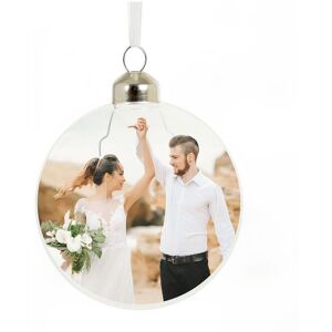 Personalised Memento Company Personalised Photo Upload Glass Bauble in Clear Clear Personalised Memento Company Personalised Photo Upload Glass Bauble in Clear Clear