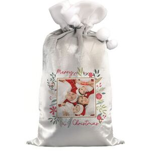 Personalised Memento Company Personalised Photo Upload Christmas Sack in Grey Grey Personalised Memento Company Personalised Photo Upload Christmas Sack in Grey Grey