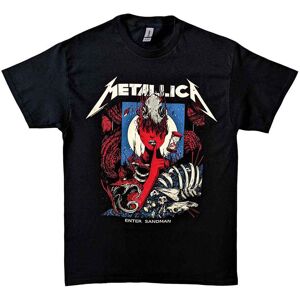 Metallica Enter Sandman Poster T-Shirt in Black Size: 2XL Black 2XL Metallica Enter Sandman Poster T-Shirt in Black Size: 2XL Black 2XL