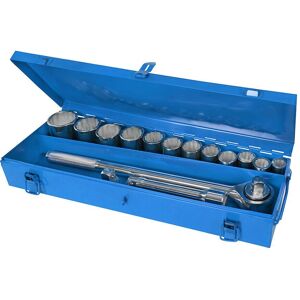 Loops 15 Piece PRO 3/4" Ratchet & Socket Set Forged Steel Handle 12 Bits & Extension in Metallics Metallics Loops 15 Piece PRO 3/4" Ratchet & Socket Set Forged Steel Handle 12 Bits & Extension in Metallics Metallics