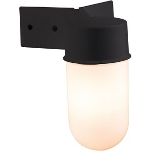 Loops IP44 Outdoor Wall Light & Corner Bracket Black White Long Glass Shade E27 Lamp Black Loops IP44 Outdoor Wall Light & Corner Bracket Black White Long Glass Shade E27 Lamp Black