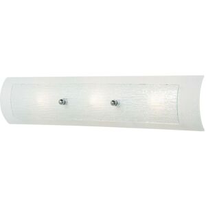 Loops IP44 3 Bulb Wall Light Bent Linen Glass - Wall Light Loops IP44 3 Bulb Wall Light Bent Linen Glass - Wall Light