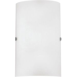 Loops Wall Light - Satin Nickel White Satinized Glass - E14 60W - Wall Light Loops Wall Light - Satin Nickel White Satinized Glass - E14 60W - Wall Light