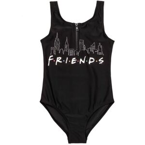 Friends Girl's 1 Piece Swimming Costume (Kids Black) in Black Size: 12-13 Years Black 12-13 Years Friends Girl's 1 Piece Swimming Costume (Kids Black) in Black Size: 12-13 Years Black 12-13 Years