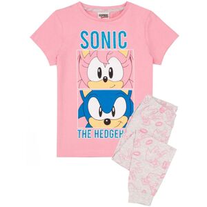 Sonic the Hedgehog Girl's Kids Short Sleeve Long Leg Pyjama Set (Girls Pink) in Pink Size: 9-10 Years Pink 9-10 Years Sonic the Hedgehog Girl's Kids Short Sleeve Long Leg Pyjama Set (Girls Pink) in Pink Size: 9-10 Years Pink 9-10 Years